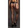 Le Désir Collant avec lacets derrière Strappy Waist - Noir 